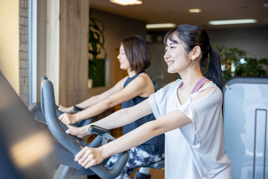 仕事終わりにバイクで有酸素運動