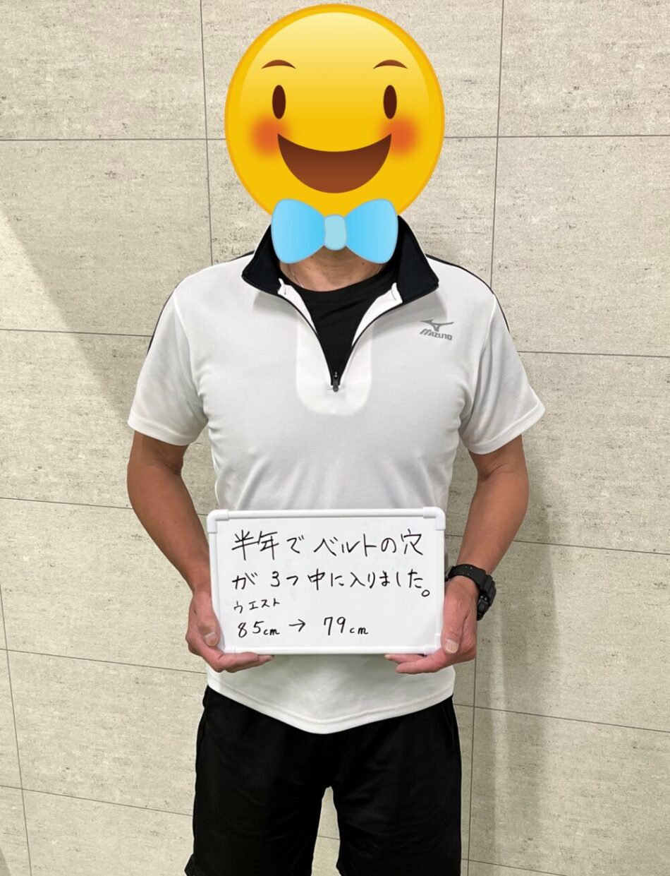 シナジム加西古坂店 パーソナルトレーニング会員様 before after