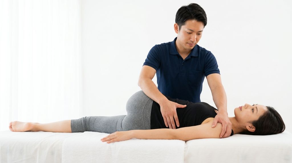 仰向けで腰まわりを整えるパーソナルストレッチ