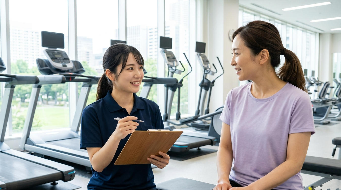 スタッフによるカウンセリングを受ける女性